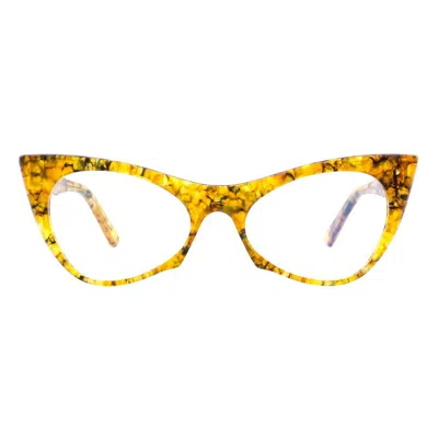 Andy Wolf Acetate Glasses Women's (frames) In Yellow