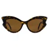 Andy Wolf Brown Acetate Sunglasses In Brown