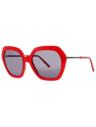 Andy Wolf Annabelle Mini Sunglasses For Women In Red