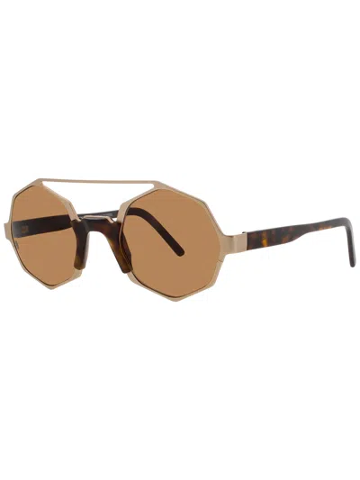 Andy Wolf Arlo Unisex Sunglasses - Modern Design In Gold