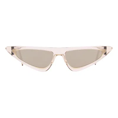 Andy Wolf Beige Acetate Sunglasses In Gray