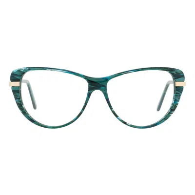 Andy Wolf Bicolor Metal Glasses (frames) In Green
