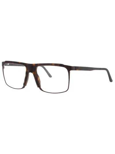Andy Wolf Blaise Modern Men's Eyeglasses In Brown