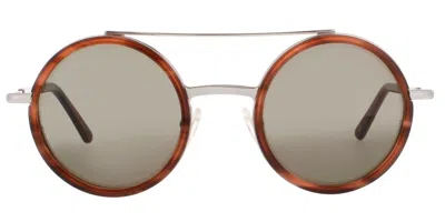 Andy Wolf Bliss D Men's Sunglasses Tortoiseshell Size 49 In Brown