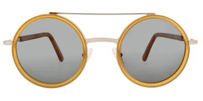 Andy Wolf Bliss I Men's Sunglasses Orange Size 49 In Gray