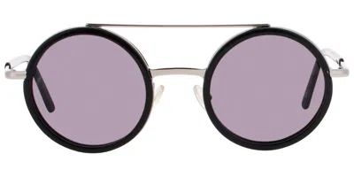 Andy Wolf Bliss J Men's Sunglasses Black Size 49 In Purple