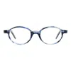 Andy Wolf Blue Acetate Glasses (frames) In Multi