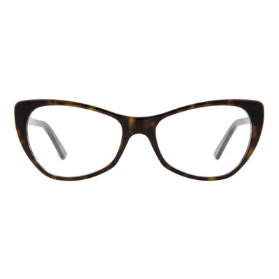 Andy Wolf Brown Acetate Glasses (frames) In Black