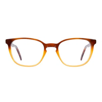 Andy Wolf Brown Acetate Glasses (frames) In Multi