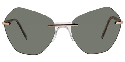 Andy Wolf Calla F Women's Sunglasses Gold Size 59