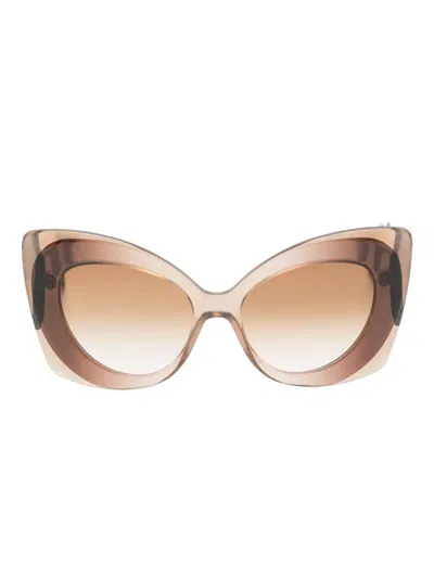 Andy Wolf Cat-eye Gradient Sunglasses In Brown