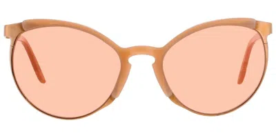 Andy Wolf Dinah Polarized E Women's Sunglasses Gold Size 57 In Pink