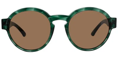 Andy Wolf Elevation C Men's Sunglasses Green Size 53 In Brown