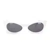 Andy Wolf Ezra Pointed Cat Eye White Sunglasses In White