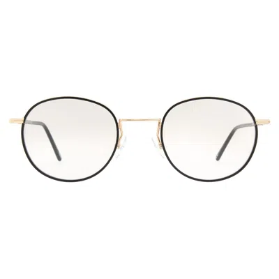 Andy Wolf Gold Metal Glasses (frames) In Black