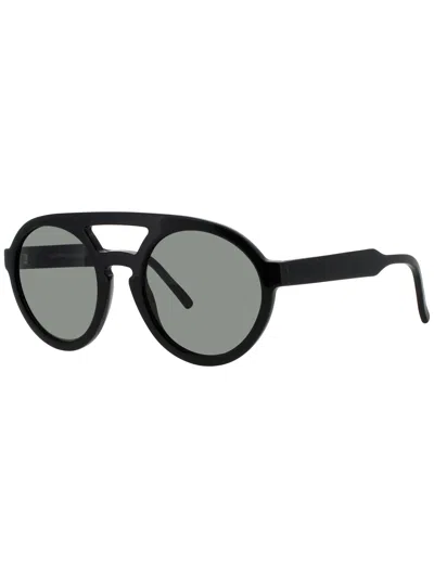 Andy Wolf Leonard Designer Acetate Sunglasses In Black