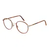 Andy Wolf Metal Glasses (frames) In Brown