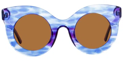 Andy Wolf Millicent F Women's Sunglasses Blue Size 49