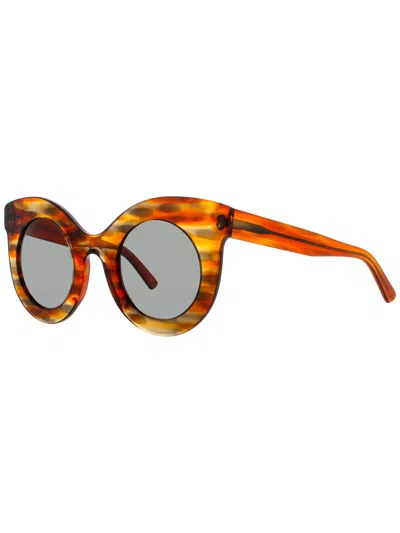 Andy Wolf Millicent Mini Acetate Women's Sunglasses In Brown