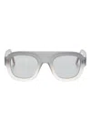 OMBRÉ-EFFECT RECTANGLE-FRAME SUNGLASSES