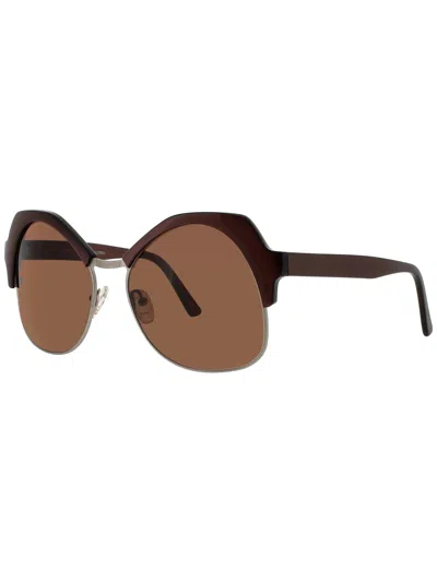 Andy Wolf One Heart Unisex Sunglasses In Brown