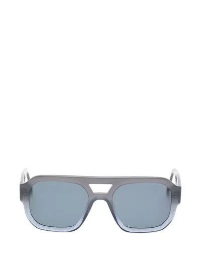 Andy Wolf Pilot-frame Sunglasses In Gray