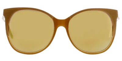 Andy Wolf Reverence B Women's Sunglasses Orange Size 59 In Brown
