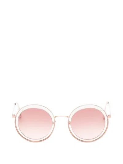 Andy Wolf Round-frame Sunglasses In Pink