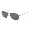 Andy Wolf Silver Men Sunglasses In Metallic