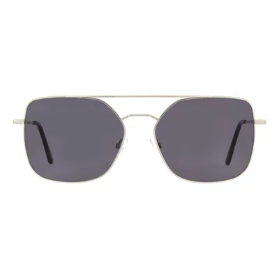 Andy Wolf Silver Metal Sunglasses