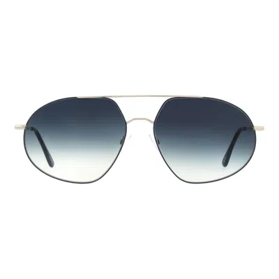 Andy Wolf Silver Metal Sunglasses