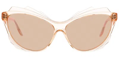 Andy Wolf Sloane Polarized D Women's Sunglasses Clear Size 62 In Brown