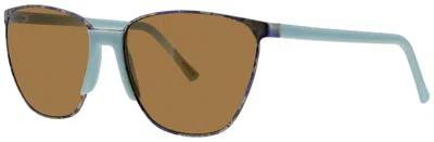 Andy Wolf Sunglasses Brown In Blue