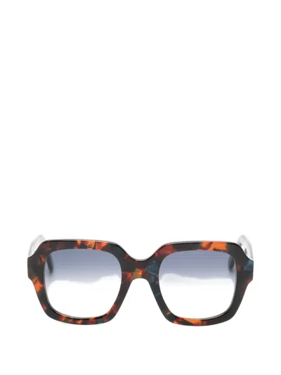 Andy Wolf Tortoiseshell-effect Square-frame Sunglasses In Brown