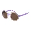 Andy Wolf Purple Unisex Sunglasses In Purple