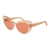 Andy Wolf Orange Unisex Sunglasses In Nude