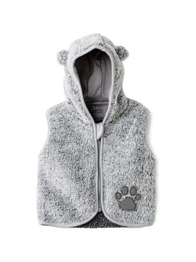 Andywawa Babies' Bear Hugs Fleece Gilet In Gray