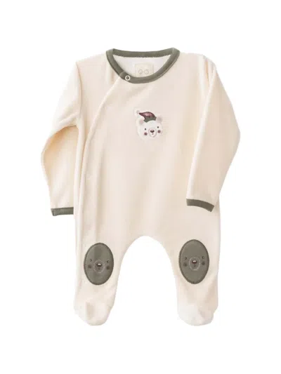 Andywawa Babies' Bear-patch Pajamas In Neutral