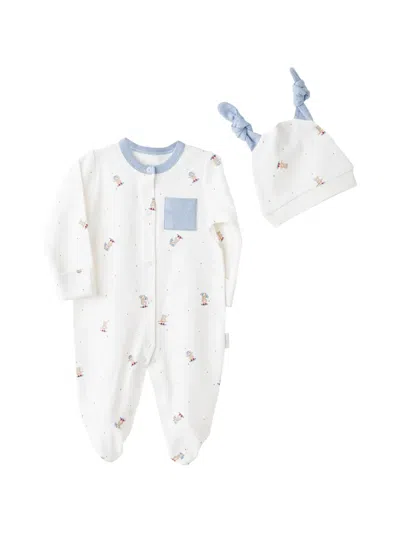Andywawa Graphic-print Babygrow Set In White