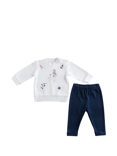 Andywawa Babies' Graphic-print Trousers Set In White