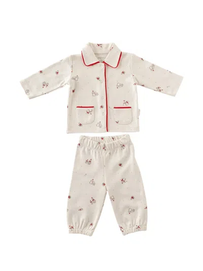 Andywawa Babies' Penguin-print Pajamas In Neutral