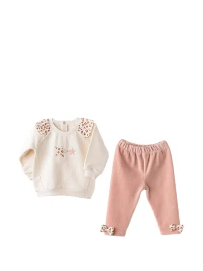 Andywawa Babies' Starlight Trouser Set In Pink