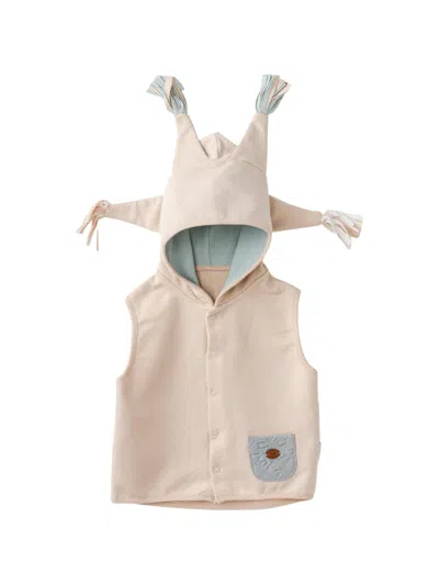 Andywawa Babies' Tassel-detail Hooded Vest In Neutral