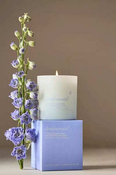 Anecdote Bridesmaid Prosecco & Peach Blossom Boxed Candle In White