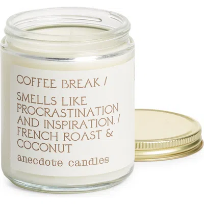 Anecdote Candles Coffee Break Candle In White