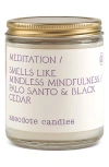 Anecdote Candles Meditation Candle In White