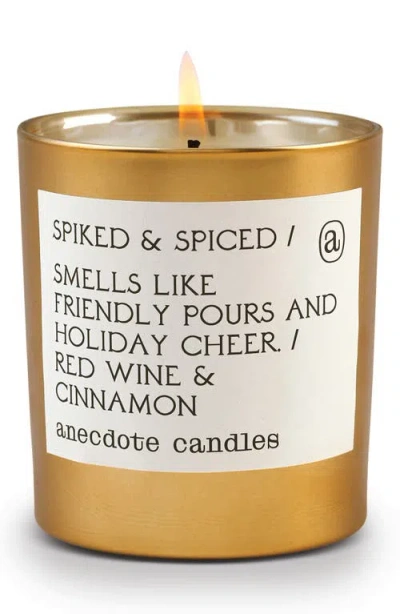 Anecdote Candles Spiked & Spiced Candle In Gold