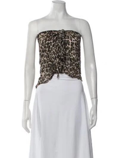 Pre-owned Anemos Animal Print Cover-up In Multicolor