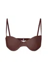 Anemos Archive Sale | Balconette Underwire Bikini Top In Brown