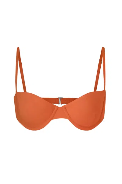 Anemos Archive Sale | Balconette Underwire Bikini Top In Vintage Orange